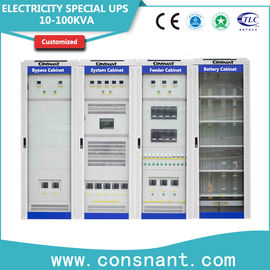 Ligações iniciais altas personalizadas da eletricidade, sistema de energia Uninterruptible 220V/384V 10 - 100KVA