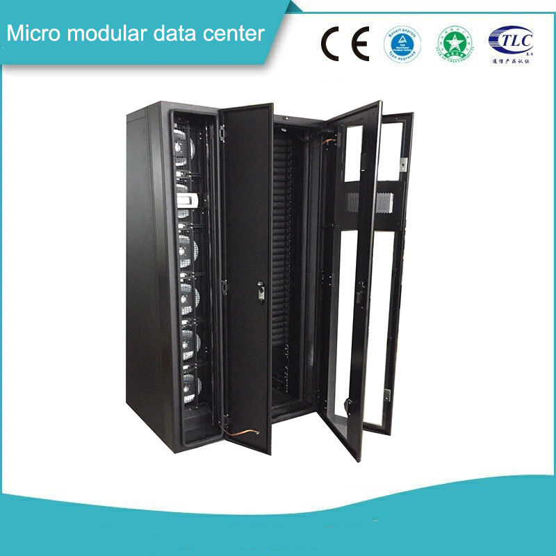 Ventilação que refrigera micro Data Center modular com sistemas de segurança da monitoração